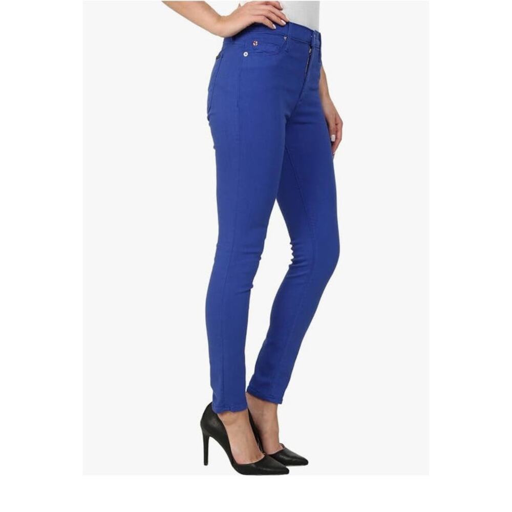 HUDSON Jeans Barbara High Rise Waist Skinny Pacific Ocean Blue Jeans sz 25 Ankle